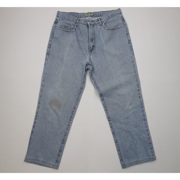 Vintage 90s Guess Mens 33x27 Distressed Relaxed Fit Denim Jeans Blue Cotton USA - Picture 1 of 16